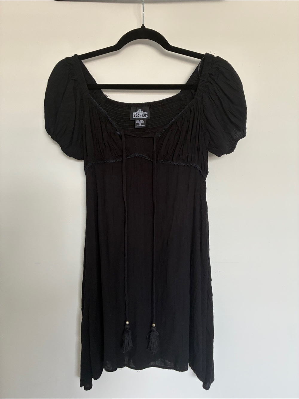 Black babydoll dress